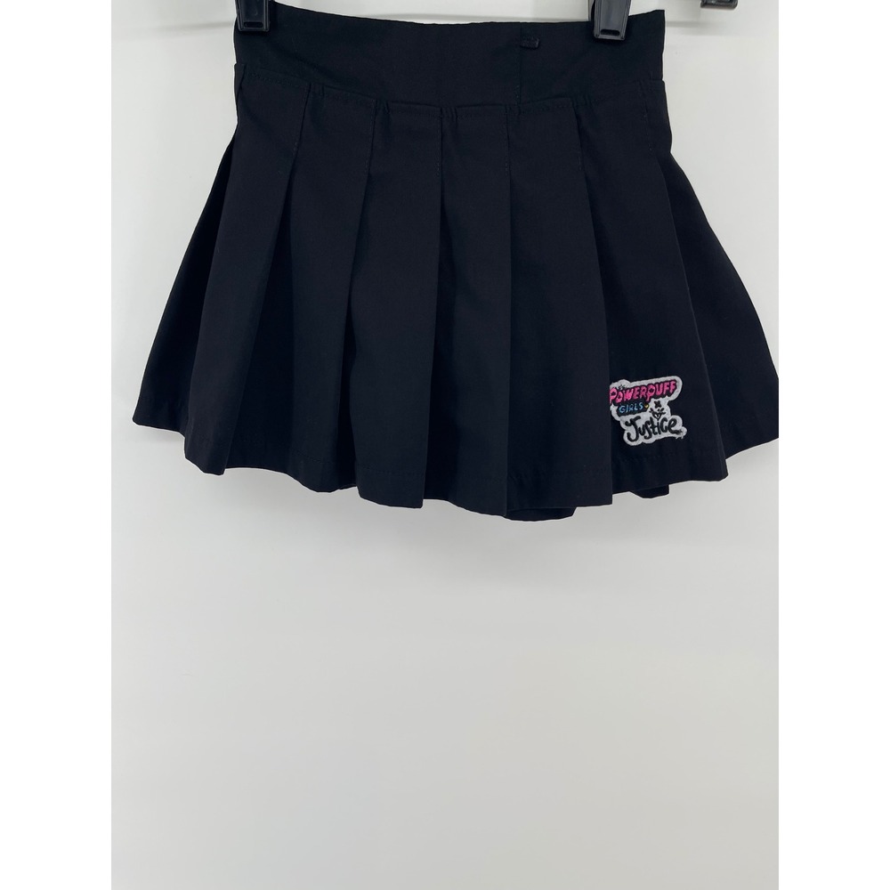 Skort Kids XS 5/6 Black Excellent Powerpuff Girls Pleated Mini Skirt Costme